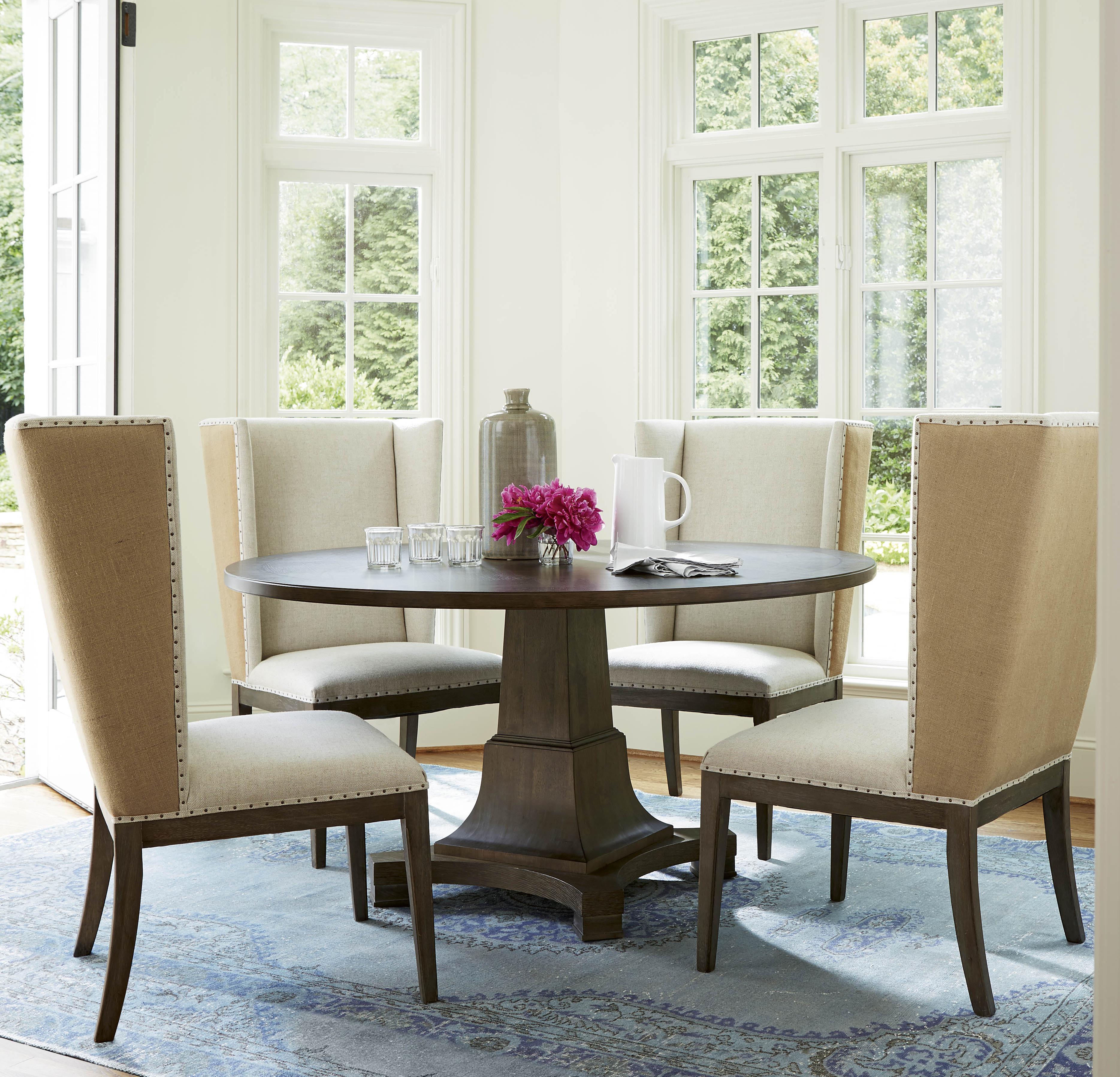 Universal Playlist 5 Piece Dining Set with Host Side Chairs Baer's Furniture Dining 5 Piece Sets